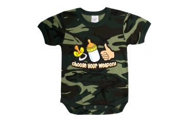 Image of Rothco Choose Your Weapon Infant One-piece, 3-6 Months, 67077-3-6Months