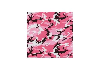 Image of Rothco Colored Camo Bandana, Pink Camo, 4075-PinkCamo