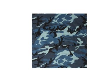Image of Rothco Colored Camo Bandana, Sky Blue Camo, 4138-SkyBlueCamo