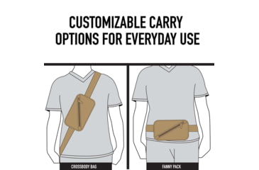 Image of Rothco Crossbody Day Bag, Coyote Brown, 613902039445