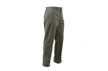 Image of Rothco Deluxe 4-Pocket Chinos, Olive Drab, 30, 4978-OliveDrab-30