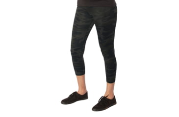 Image of Rothco Essential Leggings - Womens, Midnight Black Camo, Small, 13405-MidnightBlackCamo-S