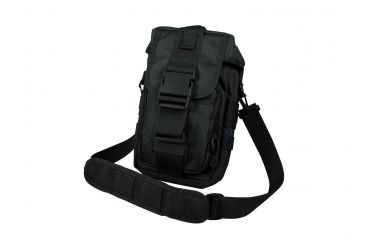 Image of Rothco Flexipack MOLLE Tactical Shoulder Bag, Black, 8320-Black