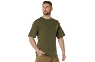 Image of Rothco Full Comfort Fit T-Shirt, Olive Drab, Small, 84205-OliveDrab-S