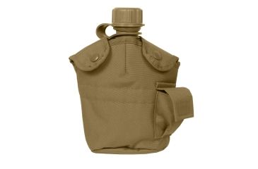 Image of Rothco GI Style MOLLE Canteen Cover, Coyote Brown, 695-CoyoteBrown