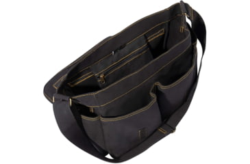 Image of Rothco Heavyweight Canvas Classic Messenger Bag With Military Stencil, Black, 91181-Black