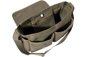 Image of Rothco Heavyweight Canvas Classic Messenger Bag With Military Stencil, Olive Drab, 91182-OliveDrab