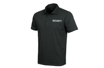 Image of Rothco Law Enforcement Printed Polo Shirt - Security, Black, Small, 7698-Black-Security-S