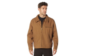 Image of Rothco Lightweight Canvas Work Jacket - Mens, Work Brown, Small, 92535-WorkBrown-S