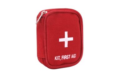 Image of Rothco Military Zipper First Aid Kit Pouch, Red, 8378-Red
