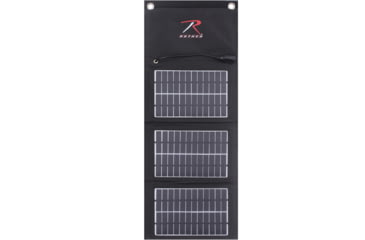 Image of Rothco MOLLE Solar Panel With Power Bank, Black, 2117