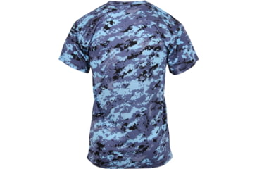 Image of Rothco Polyester Performance T-Shirt, Mens, Sky Blue Digital Camo, Large, 44030-031