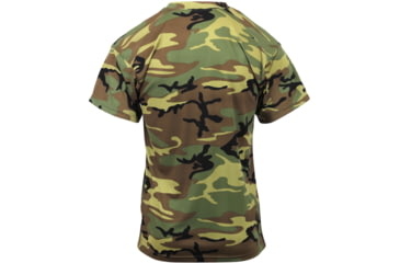 Image of Rothco Polyester Performance T-Shirt, Mens, Woodland Camo, Extra Large, 44010-401