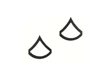 Image of Rothco Private First Class Polished Insignia, Subdued, 1601-Subdued