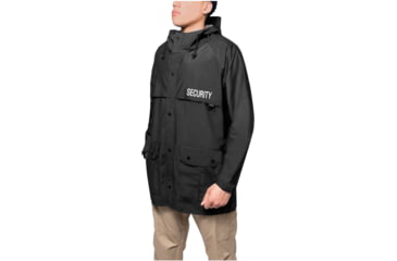 Image of Rothco Security Nylon Rain Jacket - Mens, Black, 3XL, 2561-3XL