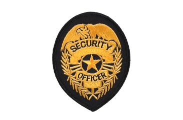 Image of Rothco Security Patch, Black/Gold, 1507-BlackGold