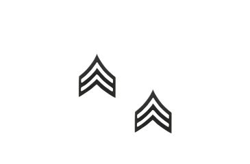 Image of Rothco Sergeant Polished Insignia, Subdued, 1603-Subdued