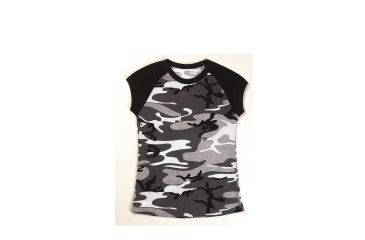 Image of Rothco Short Sleeve Camo Raglan T-Shirt, City Camo, XL, 8036-CityCamo-XL
