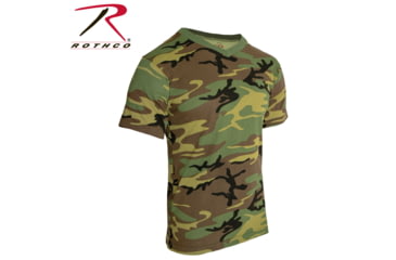 Image of Rothco Camo V-Neck T-Shirt - Men's, Small, 3788-S