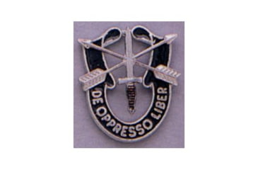 Image of Rothco Special Forces Crest Pin, Black/Silver, 1541