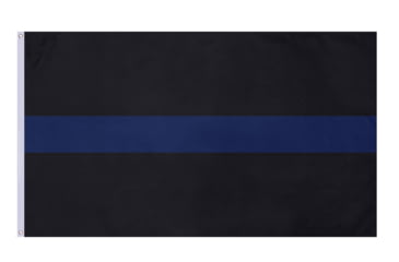 Image of Rothco Thin Blue Line Flag, 3ft x 5ft, 1524
