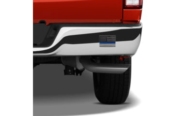 Image of Rothco Transparent Thin Blue Line Flag Decal, Large, 12931-L