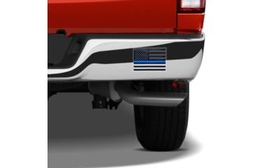 Image of Rothco Transparent Thin Blue Line Flag Decal, Small, 12930-S