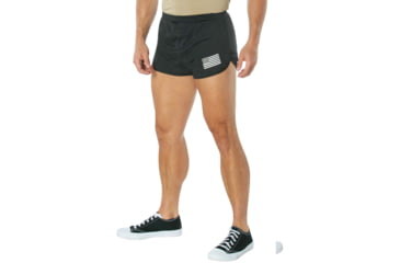 Image of Rothco US Flag Ranger PT Physical Training Shorts - Mens, Black, 3XL, 70054-3XL