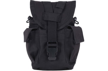 Image of Rothco Utility Pouch with Survival Kit Essentials, Black, 10189-Black