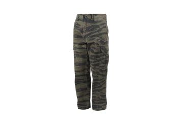 Image of Rothco Vintage 6-Pocket Flat Front Fatigue Pants, Tiger Stripe Camo, 42, 4886-TigerStripeCamo-42