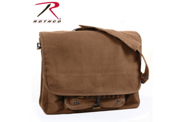 Image of Rothco Vintage Canvas Paratrooper Bag, Brown, 9728-Brown