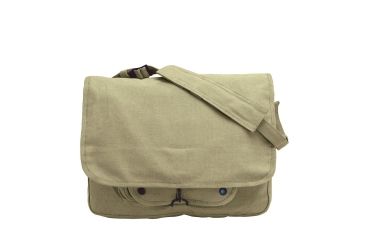 Image of Rothco Vintage Canvas Paratrooper Bag, Khaki, 9138-Khaki