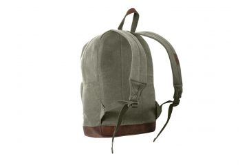 Image of Rothco Vintage Canvas Teardrop Backpack With Leather Accents, Olive Drab, 9666-OliveDrab