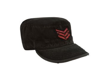 Image of Rothco Vintage Military Fatigue Cap With Red Stripes, Small, 4552-S
