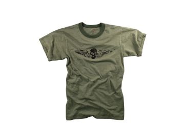 Image of Rothco Vintage Skull &amp; Wing Slub T-Shirt, Small, 8173-S
