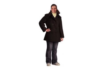 Image of Rothco Womens Navy Type Black Wool Peacoat, Extra Small, 7038-XS