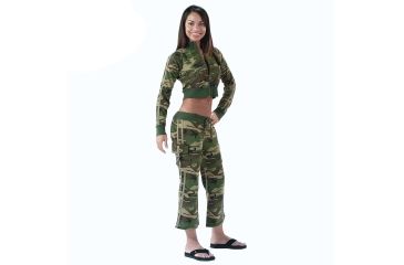 Image of Rothco Zip-Up Sweatshirt - Women's, Extra Small, Woodland Camo, 1018-807