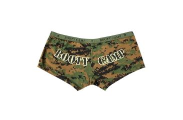 Image of Rothco Woodland Digital Booty Camp Booty Shorts &amp; Tank Top, Extra Small, 3977-Bottom-XS