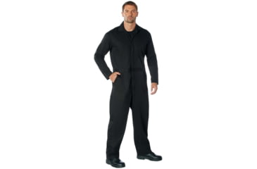 Image of Rothco Workwear Coverall, Black, Small, 10485-Black-S
