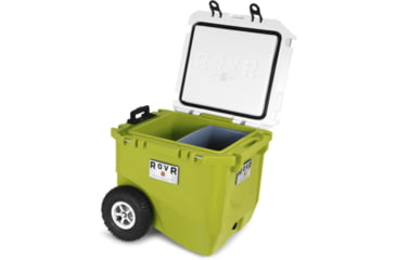 Image of RovR Products RollR 45 Cooler w/ Wagon Bin, Moss, 852490007935