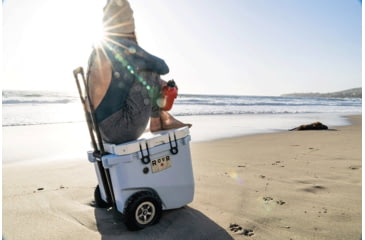 Image of RovR Products RollR 45 Cooler w/ Wagon Bin, Powder, 854404008199