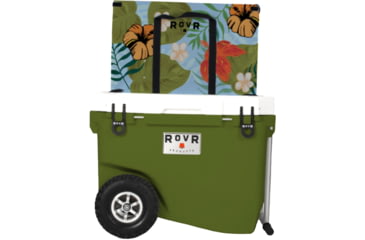 Image of RovR Products RollR 60 Cooler w/ Wagon Bin, Aloha, 854404008847