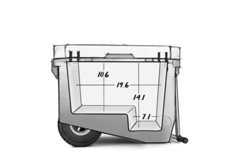 Image of RovR Products RollR 60 Cooler w/ Wagon Bin, Moss, 852490007713