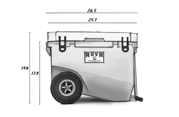 Image of RovR Products RollR 60 Cooler w/ Wagon Bin, Moss, 852490007713