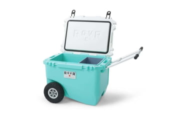 Image of RovR Products RollR 60 Wheeled Cooler, 60 Quart, Glacier, 60GROLLR