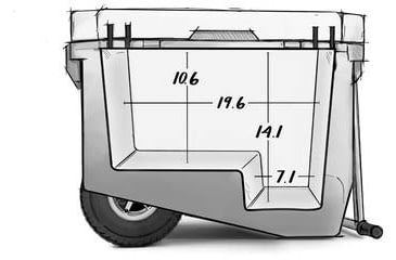Image of RovR Products RollR 60 Wheeled Cooler, Sage, 02-24-00018-13