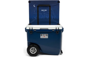 Image of RovR Products RollR 80 Cooler w/ Wagon Bin, Midnight, 852490007218