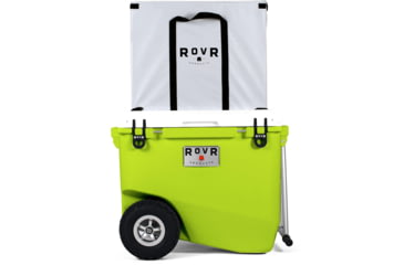Image of RovR Products RollR 80 Cooler w/ Wagon Bin, Moss, 852490007751
