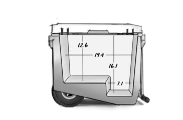 Image of RovR Products RollR 80 Cooler w/ Wagon Bin, Moss, 852490007751