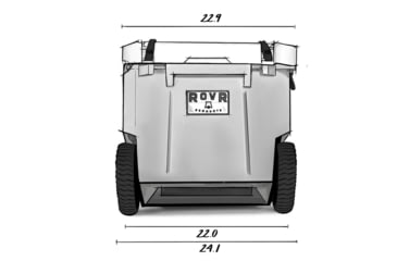 Image of RovR Products RollR 80 Cooler w/ Wagon Bin, Moss, 852490007751